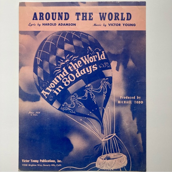 Other Vintage Sheet Music Around The World In 8 Days Poshmark